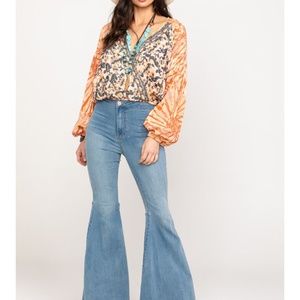 Free People Just Float On Light Wash Jeans